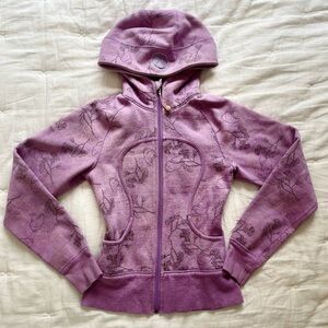 Lululemon Scuba Define Jacket OG Purple With Designs